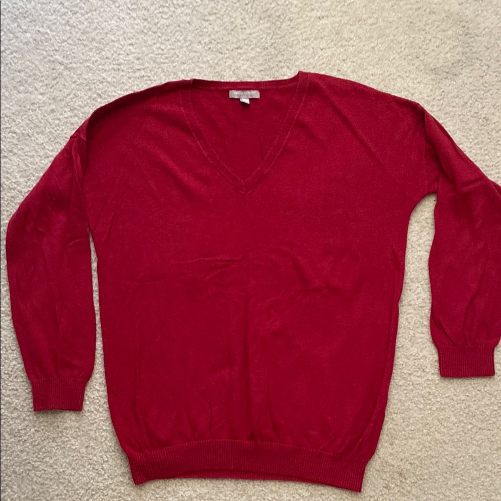 Banana Republic Red V-Neck‎ Sweater